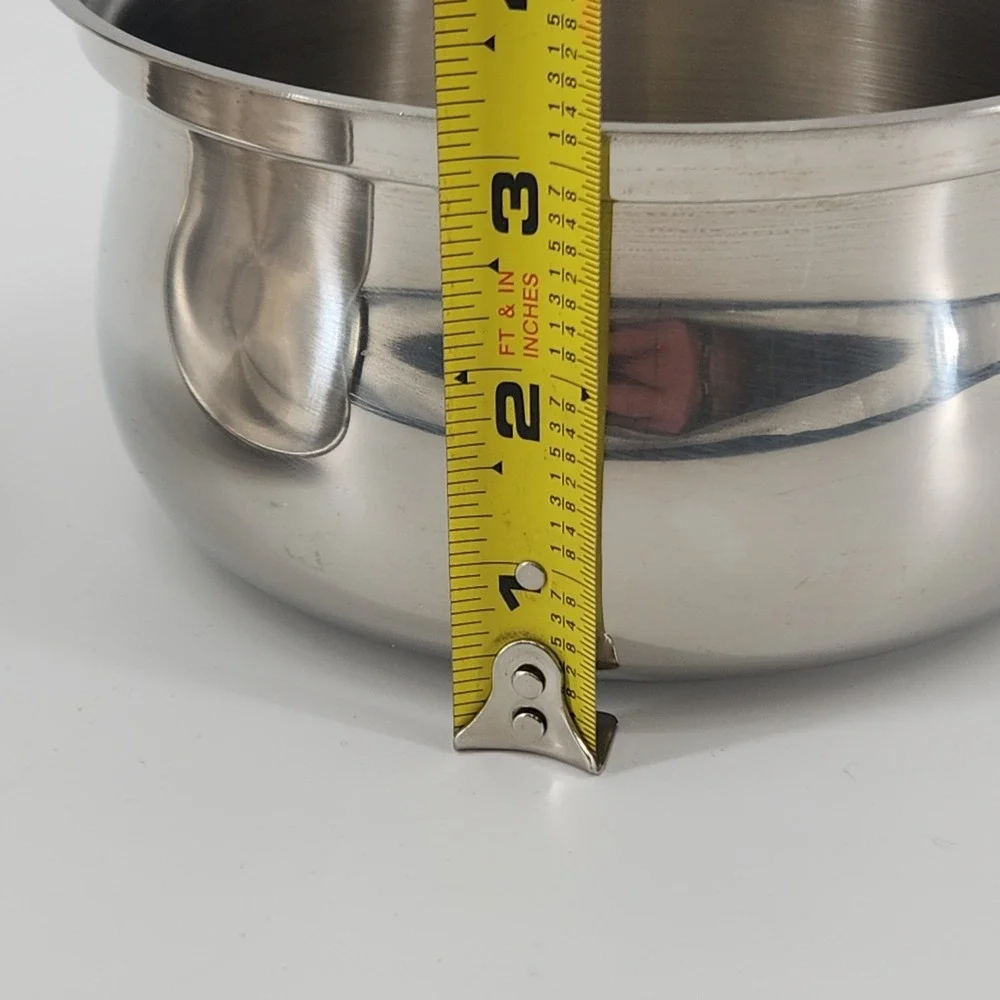 Lynns Stainless Steel Saucepan With Glass Lid 18/10 Approx 1.5 Quart